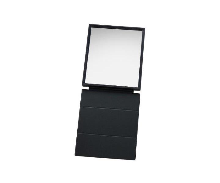 Skládací kadeřnické zrcadlo Sibel i-mirror černé - 23,3 x 31,8 cm