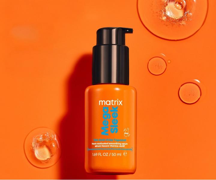 Uhlazuj�c� termoochrann� s�rum pro nepoddajn� vlasy Matrix Mega Sleek 96H Anti-Frizz TopCoat Serum - 50 ml