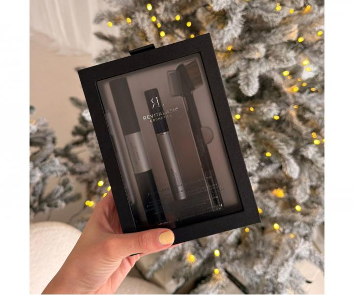 D�rkov� sada pro p��i o obo�� RevitaLash Flawless Brown Collection RevitaBrow Advanced + oboustrann� gel a kart��ek na obo�� zda