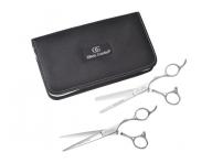 Sada nůžek 6,5" a nůžek 6,35" SilkCut Pro Silver Olivia Garden + kartáč zdarma