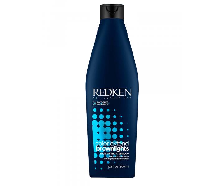 Dárková neutralizační a posilující sada Redken Color Brownlights - šampon + vosk + péče zdarma