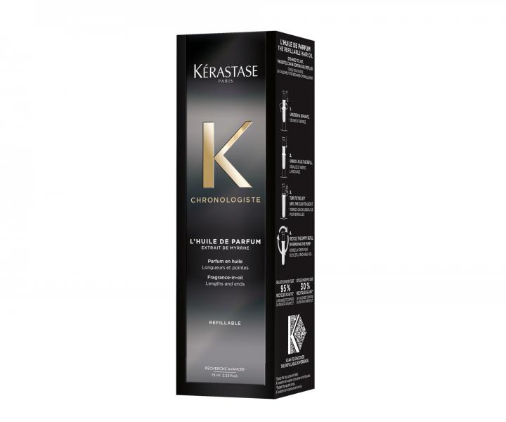 Parfémovaný olej na vlasy s výtažkem z myrhy Kérastase Chronologiste L'Huile De Parfum Refillable - 75 ml