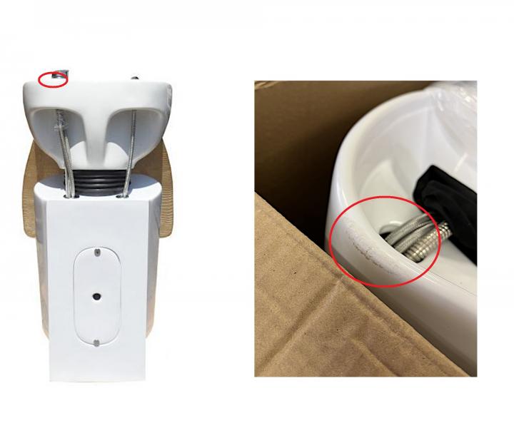 Kadeřnický mycí box Detail Luxor - zlatý (76) - II. jakost - kaz glazury