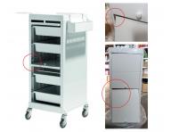 Kade�nick� voz�k s dv��ky Sibel Discrete - kr�mov� - II. jakost, nefunk�n� spodn� dv��ka