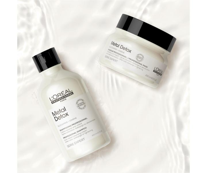 Maska pro barvené a poškozené vlasy Loréal Professionnel Serie Expert Metal Detox - 250 ml