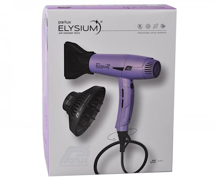 Profesionální fén na vlasy s difuzérem Parlux Elysium Lilac - 2300 W, světle fialový