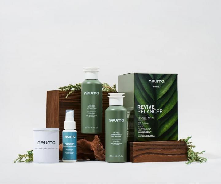 Drkov sada pro vechny typy vlas Neuma Re Neu Revive + svka a sprej zdarma
