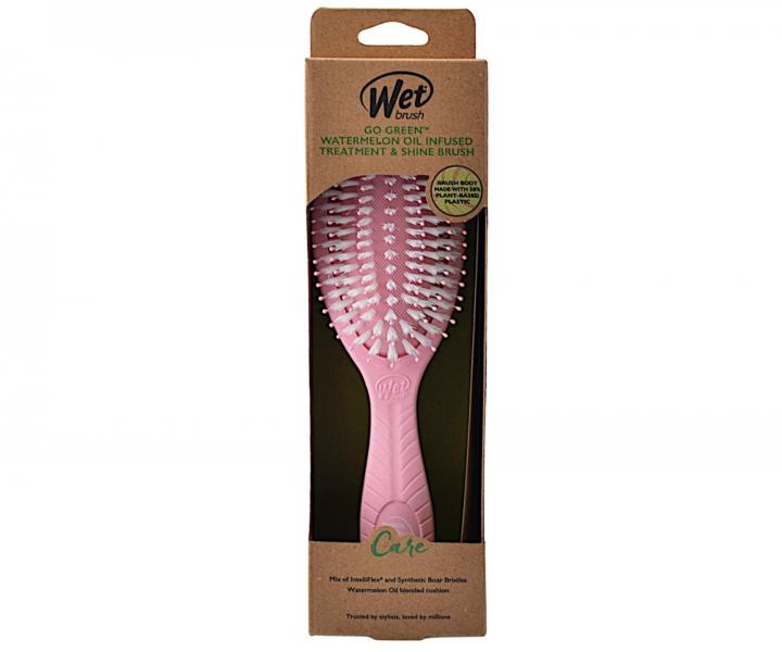 Kart na rozesvn vlas s pms melounovho oleje Wet Brush Go Green Treatment & Shine Brush - rov