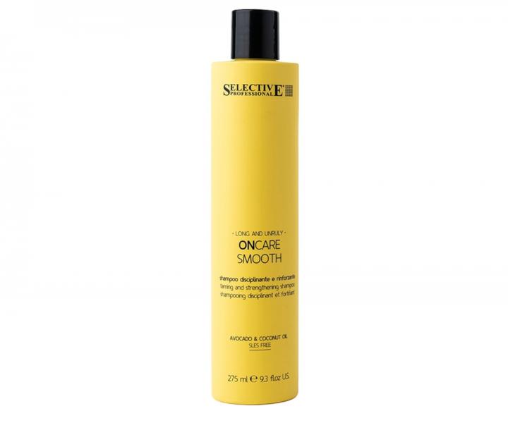 Dárková sada pro nepoddajné vlasy Selective Professional OnCare Smooth WeCareYou Kit - šampon + kartáč zdarma