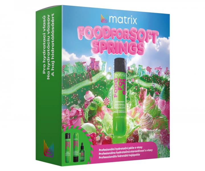 D�rkov� sada pro hydrataci a hebkost such�ch vlas� Matrix Food For Soft Springs