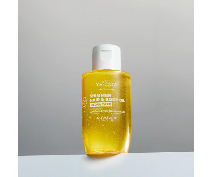 Lehk� rozjas�uj�c� hydrata�n� olej na vlasy a t�lo Yellow Professional Hydra Care Shimmer Hair&Body Oil - 100 ml