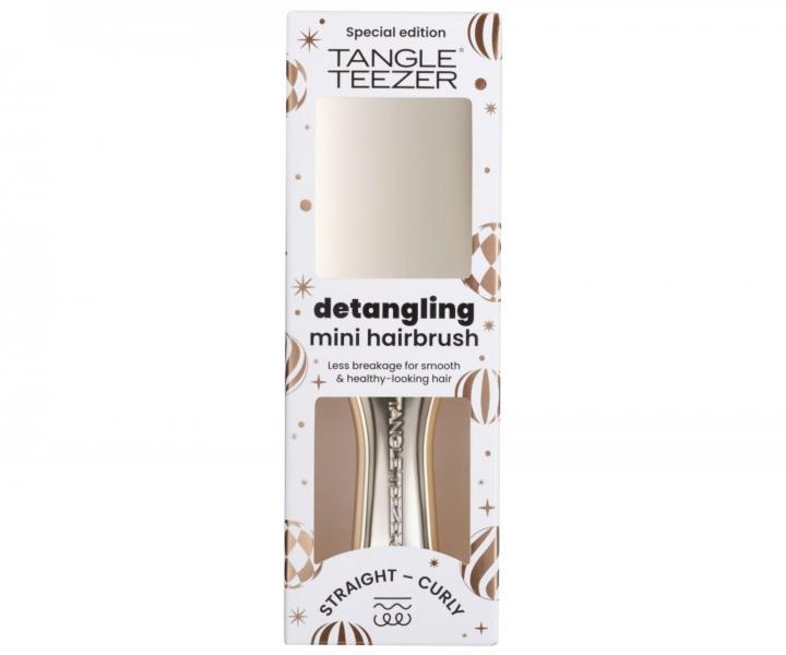 Cestovn� kart�� na roz�es�v�n� vlas� Tangle Teezer Ultimate Detangler Mini Chrome Champagne Gold - metalick� zlat�