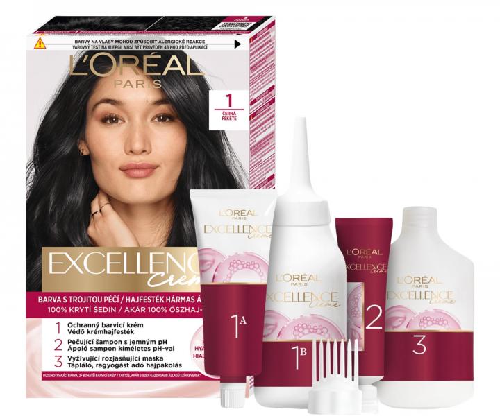 Permanentn� barva Lor�al Excellence Creme - 1 �ern�