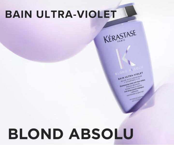 �ampon pro neutralizaci �lut�ho t�nu K�rastase Blond Absolu Bain Ultra-Violet - 250 ml