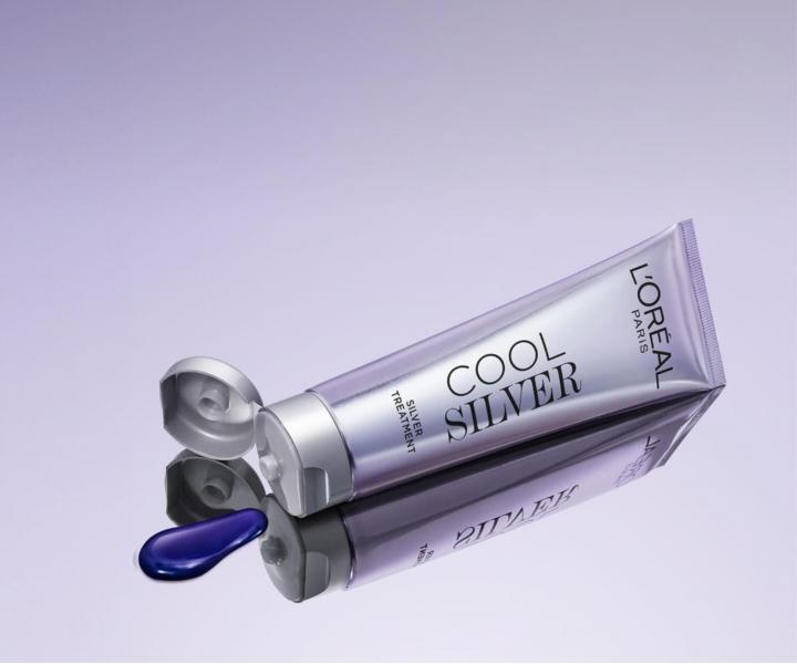 Posilující stříbrná péče Loréal Paris Cool Silver - oslnivá stříbrná, 114 ml
