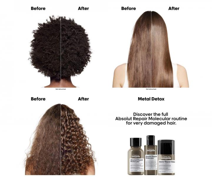 Cestovn� sada pro po�kozen� vlasy Lor�al Professionnel Serie Expert Absolut Repair Molecular Repair & Strenght Hair Kit