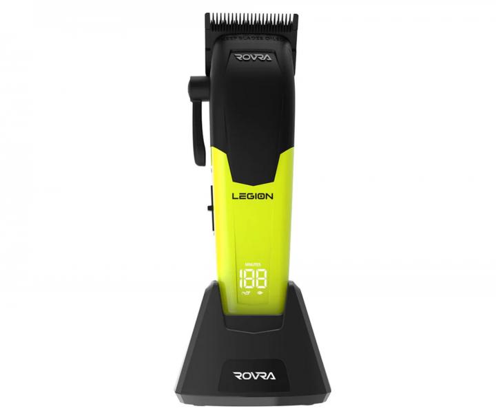 Profesion�ln� st�ihac� strojek s v�m�nn�mi kryty Rovra Legion Professional Hair Clippers - zelen�/zlat�/�ern�