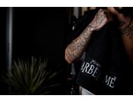 Bavlněný ručník Pirates of the Barbertime Towel With Barbertime Logo 50 x 90 cm - černý