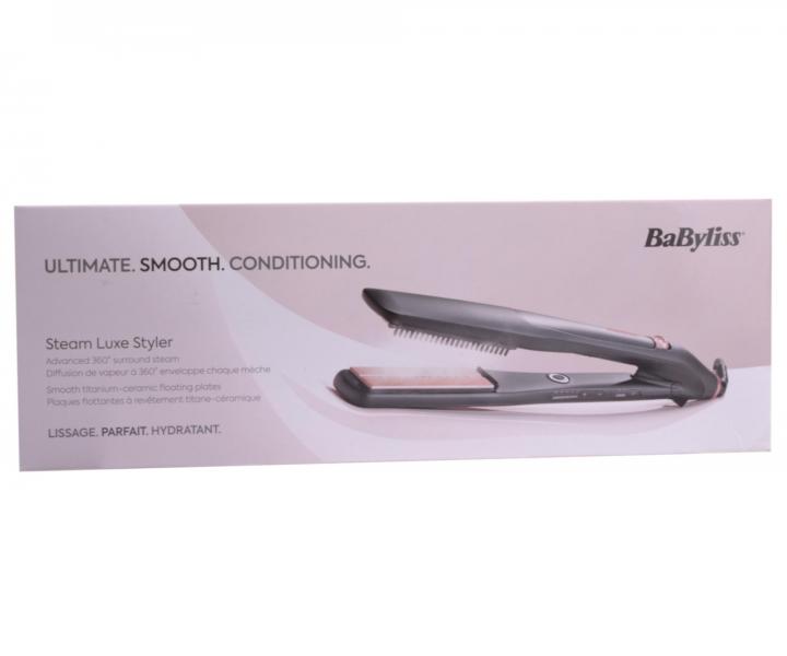 Parní žehlička na vlasy BaByliss Steam Luxe Styler ST596E - černá