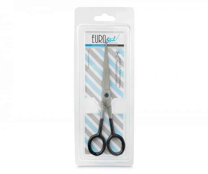 Kadeřnické nůžky s plastovou rukojetí a mikroozubením Eurostil Profesional Initiation Scissors 6,5"