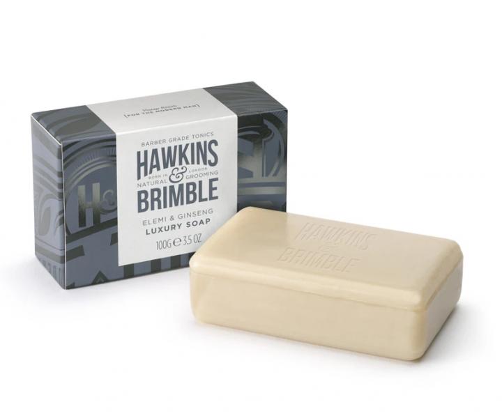 Pánské čistící mýdlo na tělo a pleť Hawkins & Brimble Elemi & Ginseng - 100 g