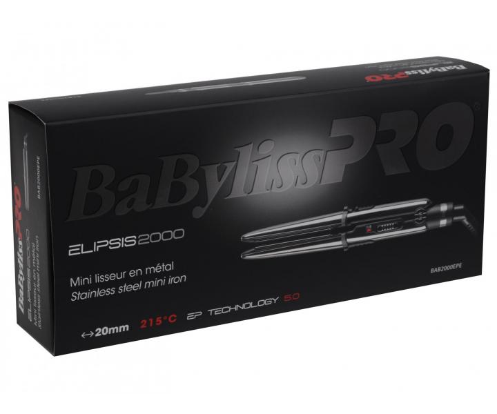 Cestovní žehlička na vlasy BaByliss Pro Elipsis 2000 BAB2000EPE - stříbrná
