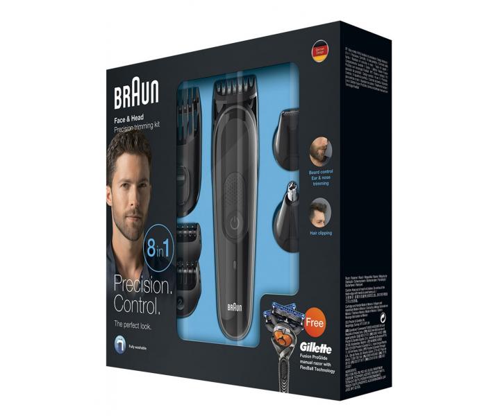 Zastřihovač pro celé tělo Braun MGK3060 - černý + zadarmo holící strojek Gillette