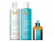 Dárková sada pro objem vlasů Moroccanoil Volume Beauty in Bloom + lehký olej 25 ml zdarma