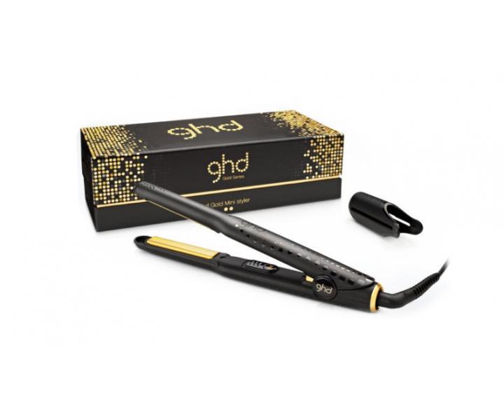 ehlika na vlasy GHD Gold Mini styler - 13 mm, ern/zlat