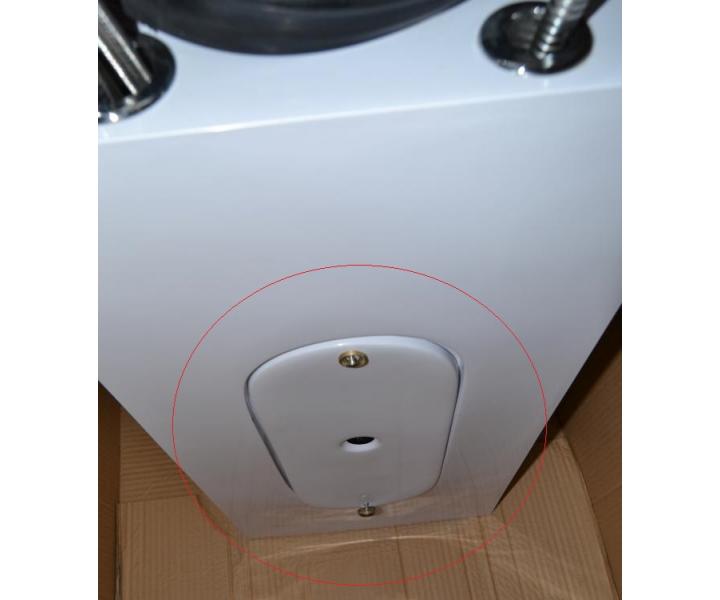 Kadeřnický mycí box Detail Luxor, hnědý (89) - II.jakost, křivé umyvadlo