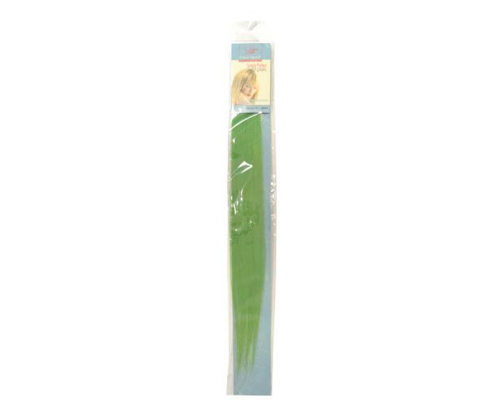 Vlasové pramínky Simply perfect - barva zelená 4 ks, 50 cm