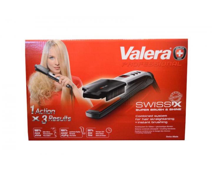 ehlika na vlasy Valera 100.20/IS Swiss'X Super Brush & Shine - rozbalen, odrka na destice