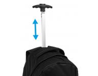 Cestovní batoh s teleskopickou rukojetí Sibel Backpack - černý - použité, odřená kolečka