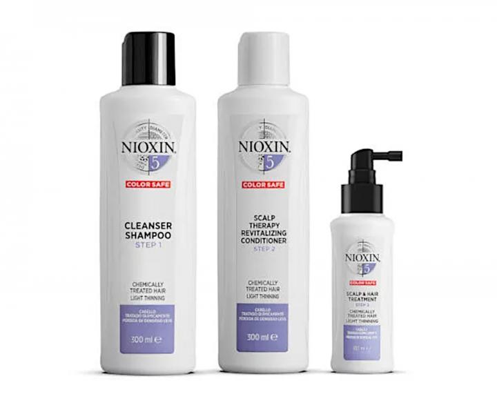 Bezoplachov pe pro mrn dnouc chemicky oeten vlasy Nioxin System 5 Treatment - 100 ml