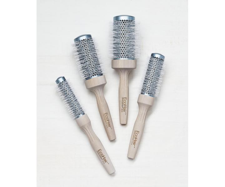 Kulatý foukací kartáč s bambusovou rukojetí Olivia Garden EcoHair Thermal - 44 mm