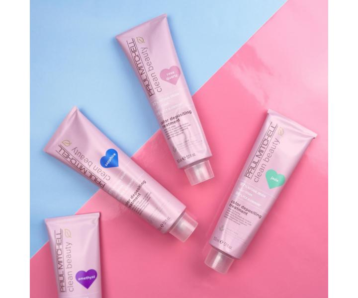 Vyživující barvicí maska Paul Mitchell Clean Beauty Color Depositing Treatment - růžová, 150 ml