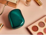 Kartáč na rozčesávání vlasů Tangle Teezer Compact Styler Green Jungle - metalický zelený