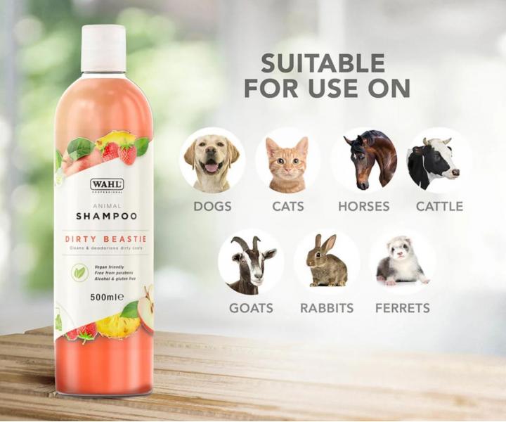Hloubkov� �istic� �ampon pro siln� zne�i�t�nou zv��ec� srst Wahl Professional Animal Shampoo Dirty Beastie - 500 ml, koncentr�t