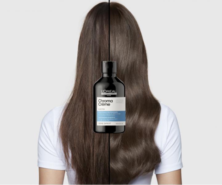 Šampon pro neutralizaci oranžových tónů Loréal Professionnel Serie Expert Chroma Créme - 500 ml