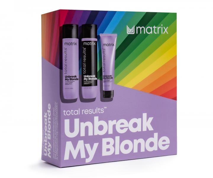 D�rkov� sada pro pos�len� v�echy typ� zesv�tlen�ch blond vlas� Matrix Unbreak My Blonde