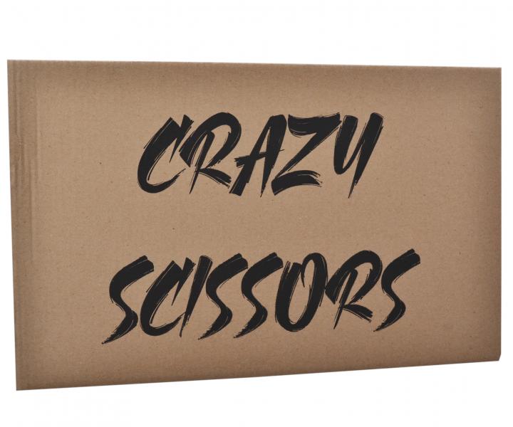 Kadeřnická tunika na knoflíky Crazy Scissors - černá, M