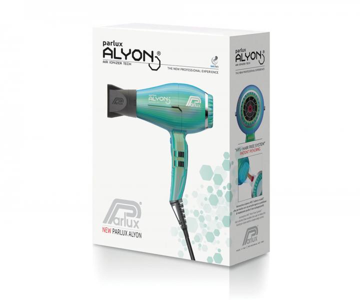 Profesionln fn na vlasy Parlux Alyon Air Ionizer Tech - 2250 W, nefritov zelen