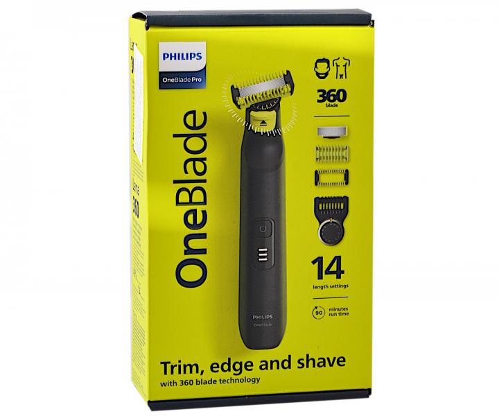 Holicí strojek na vousy a tělo Philips OneBlade Pro QP6541/15  - černý