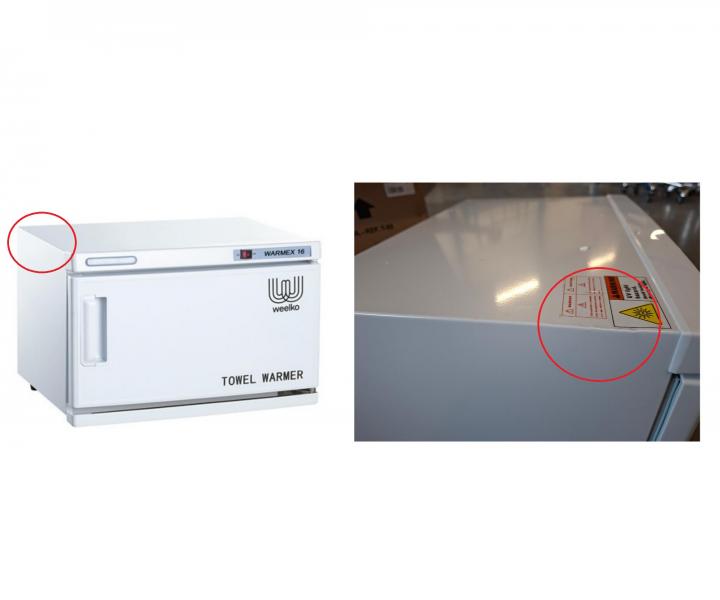 Oh��va� a steriliz�tor ru�n�k� Weelko WARMEX T-02 - objem 11 l - II. jakost - na�uknut� horn� hrana