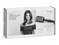 Nahřívací žehlící kartáč na vlasy Babyliss Smoothing Heated Brush - černý