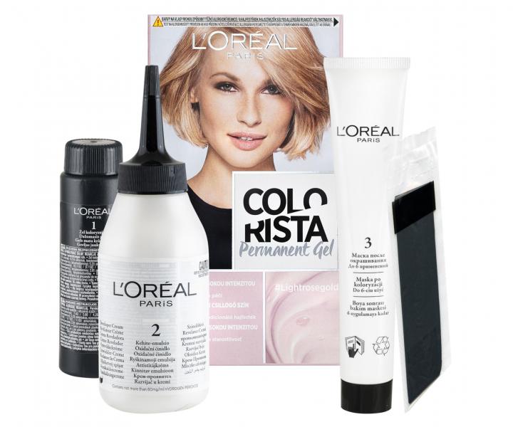 Permanentn� barva na vlasy Lor�al Colorista Permanent Gel Light Rose Gold - sv�tl� r��ovozlat�