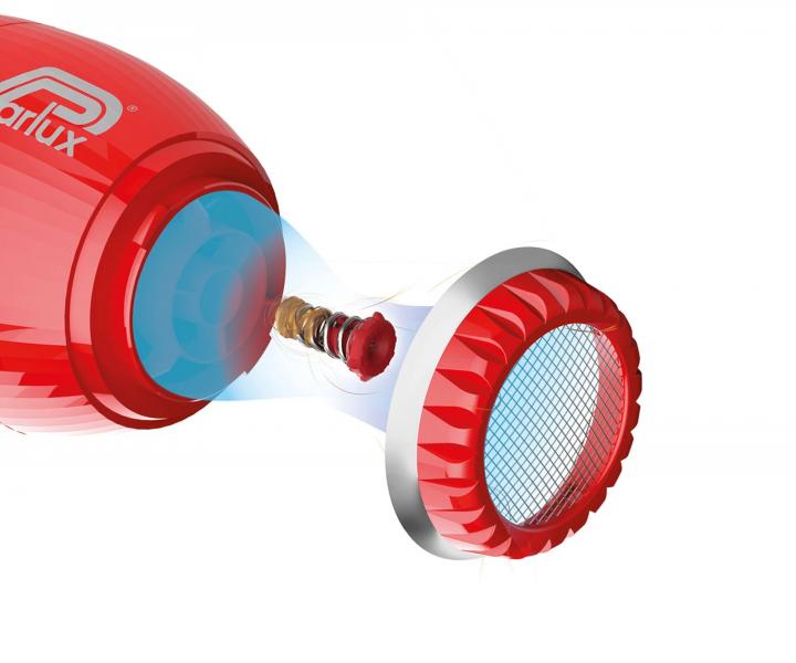 Profesionální fén na vlasy Parlux Alyon Air Ionizer Tech - 2250 W, červený