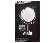 Kosmetické zrcátko s 3x osvětlením Babyliss - 8x zvětšovací