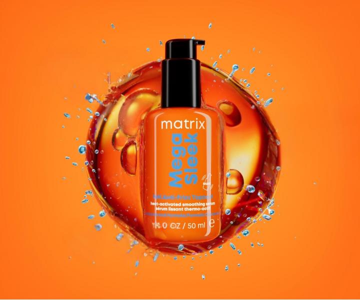 Uhlazuj�c� termoochrann� s�rum pro nepoddajn� vlasy Matrix Mega Sleek 96H Anti-Frizz TopCoat Serum - 50 ml