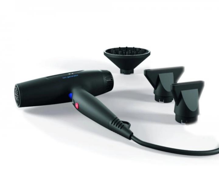 Profesionální ultralehký fén na vlasy Kiepe Professional Saloon Hair Dryer - 2400 W, černý